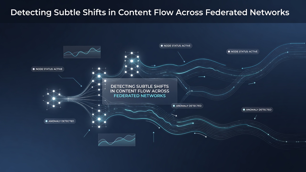 Detecting Subtle Shifts in Content Flow Across Federated Networks