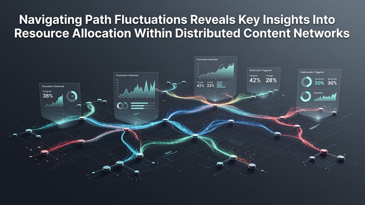 Navigating Path Fluctuations Reveals Key Insights Into Resource Allocation Within Distributed Content Networks